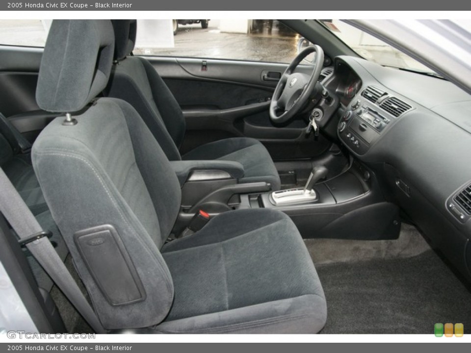 Black Interior Front Seat for the 2005 Honda Civic EX Coupe #77049785