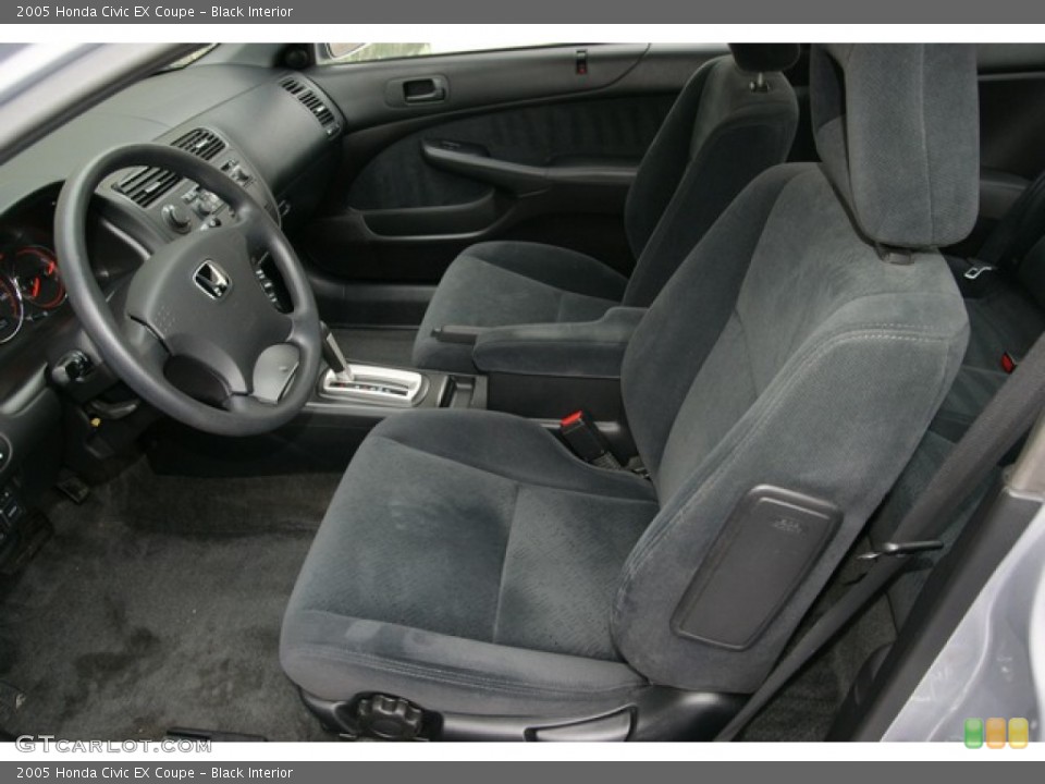 Black Interior Front Seat for the 2005 Honda Civic EX Coupe #77049838
