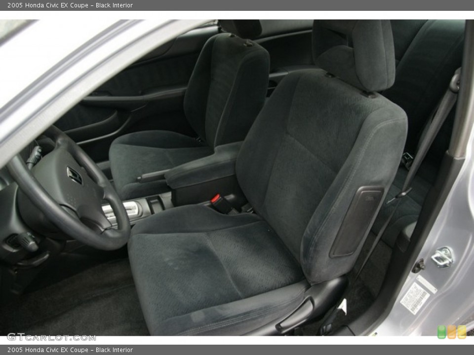 Black Interior Front Seat for the 2005 Honda Civic EX Coupe #77049868