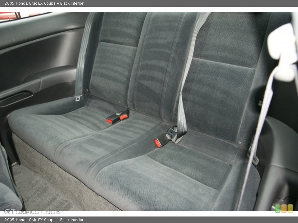 Black Interior Rear Seat for the 2005 Honda Civic EX Coupe #77049898