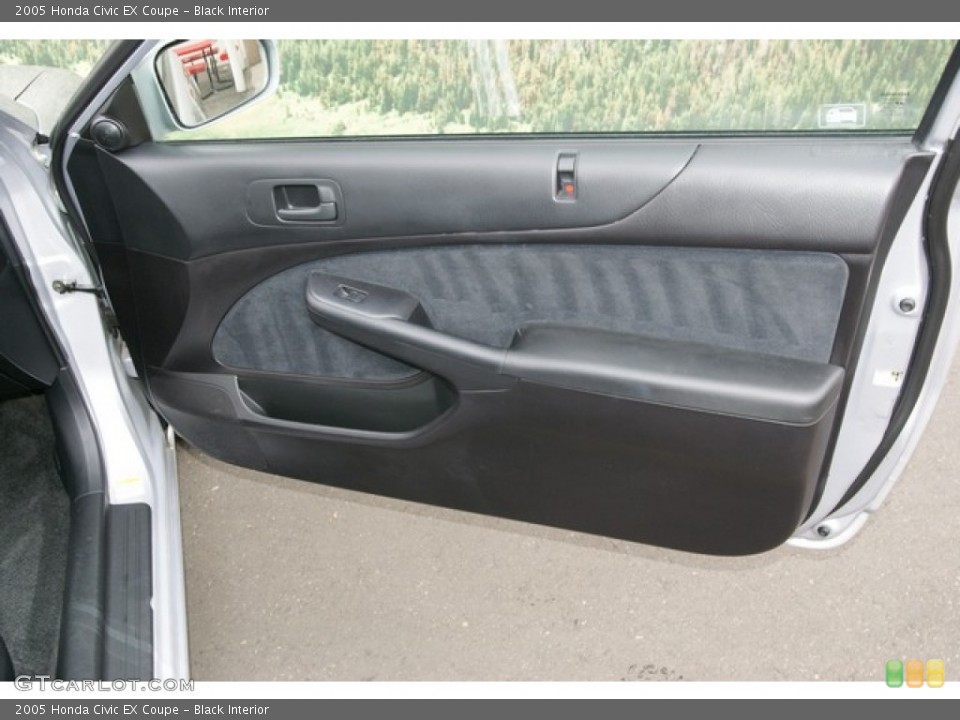 Black Interior Door Panel for the 2005 Honda Civic EX Coupe #77050063