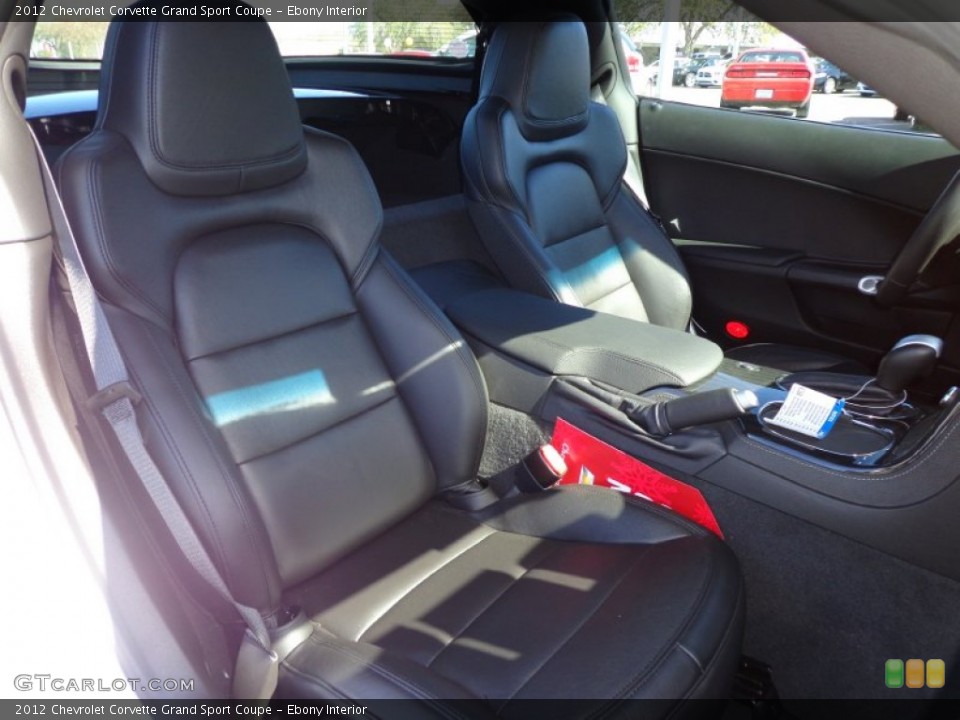 Ebony Interior Photo for the 2012 Chevrolet Corvette Grand Sport Coupe #77050987