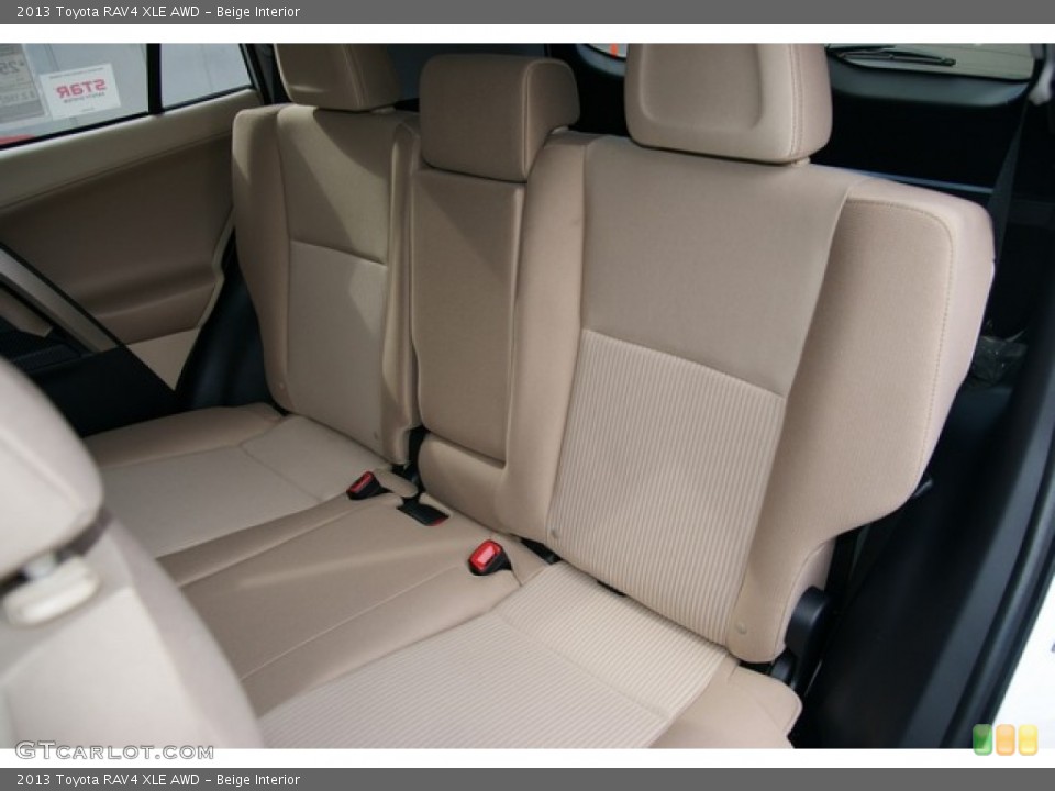 Beige Interior Rear Seat for the 2013 Toyota RAV4 XLE AWD #77051098