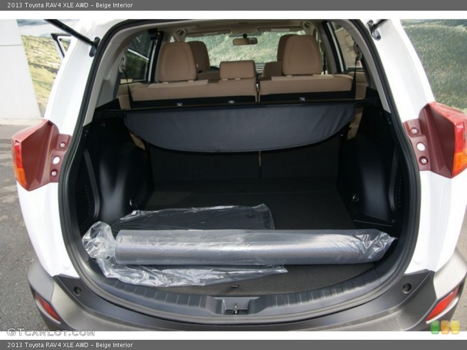Beige Interior Trunk for the 2013 Toyota RAV4 XLE AWD #77051113