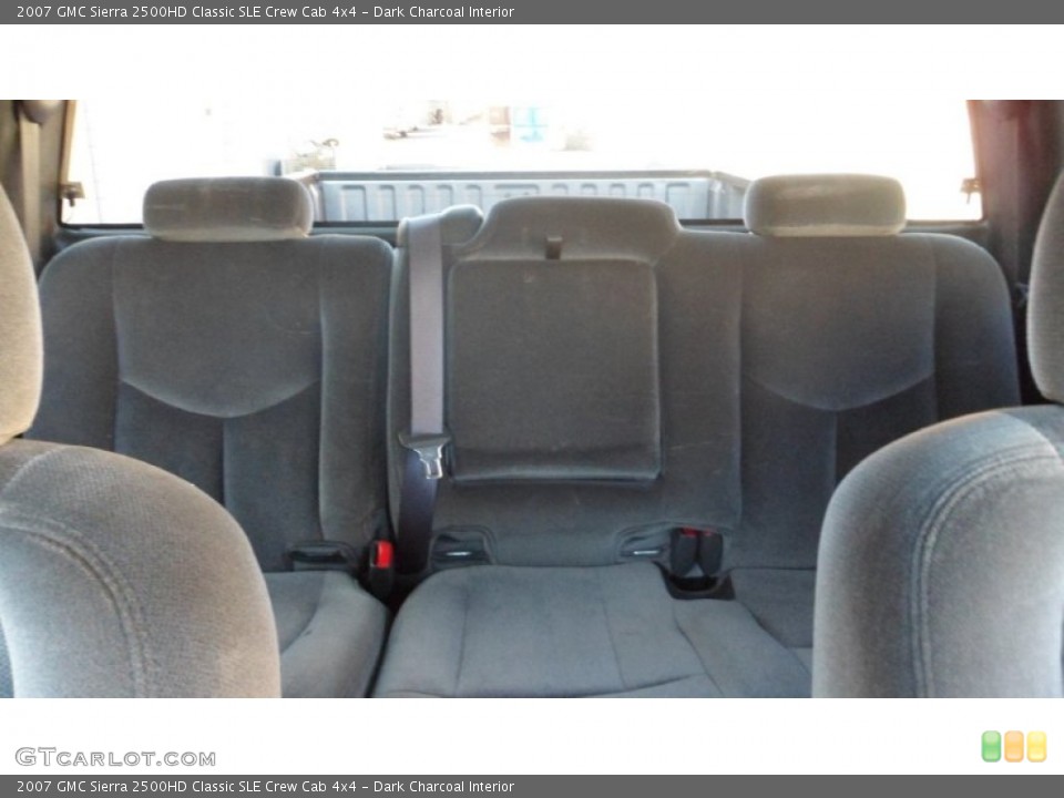 Dark Charcoal Interior Rear Seat for the 2007 GMC Sierra 2500HD Classic SLE Crew Cab 4x4 #77052481