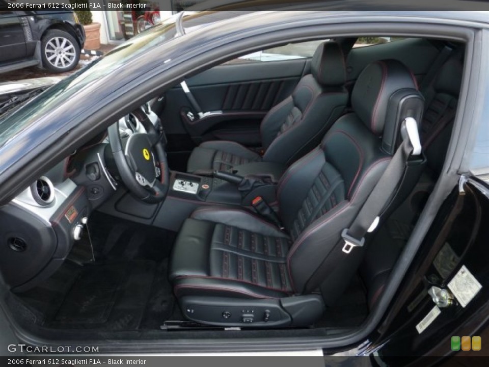 Black Interior Photo for the 2006 Ferrari 612 Scaglietti F1A #77053070