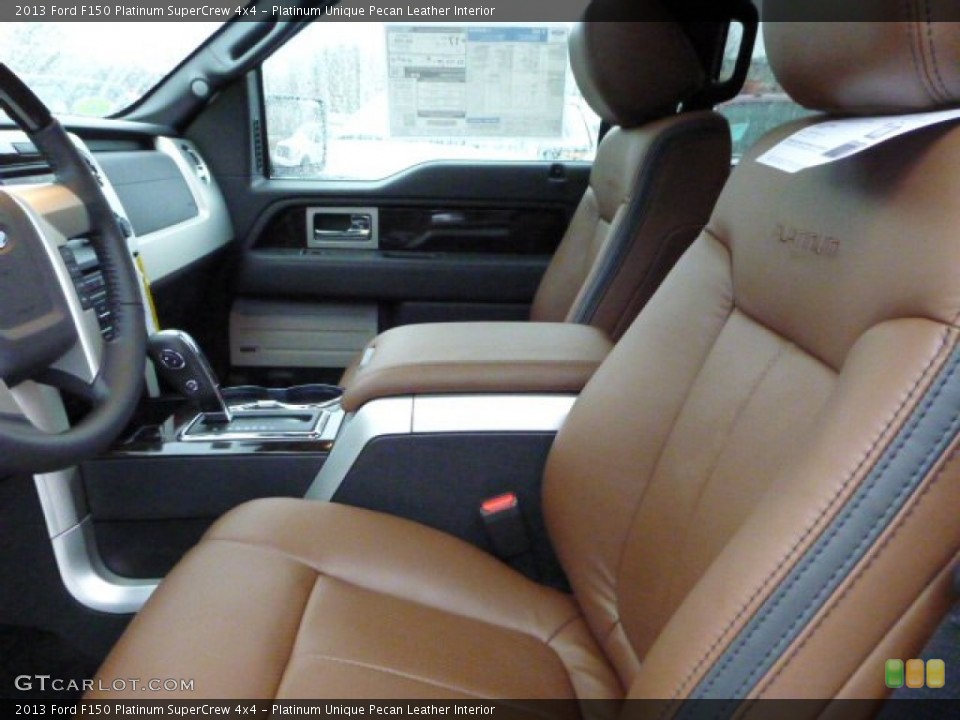 Platinum Unique Pecan Leather Interior Photo for the 2013 Ford F150 Platinum SuperCrew 4x4 #77053090