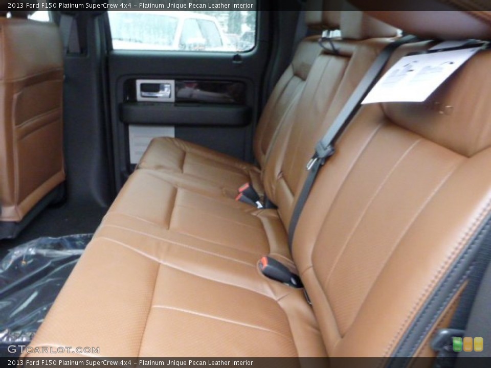 Platinum Unique Pecan Leather Interior Rear Seat for the 2013 Ford F150 Platinum SuperCrew 4x4 #77053103