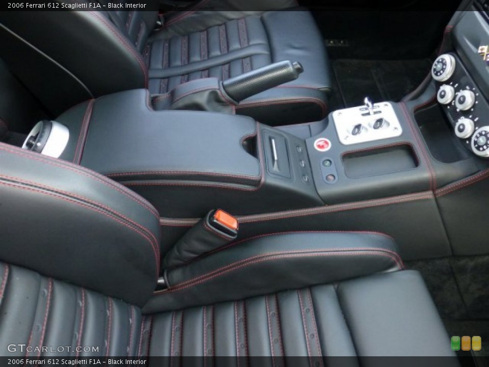 Black Interior Controls for the 2006 Ferrari 612 Scaglietti F1A #77053204
