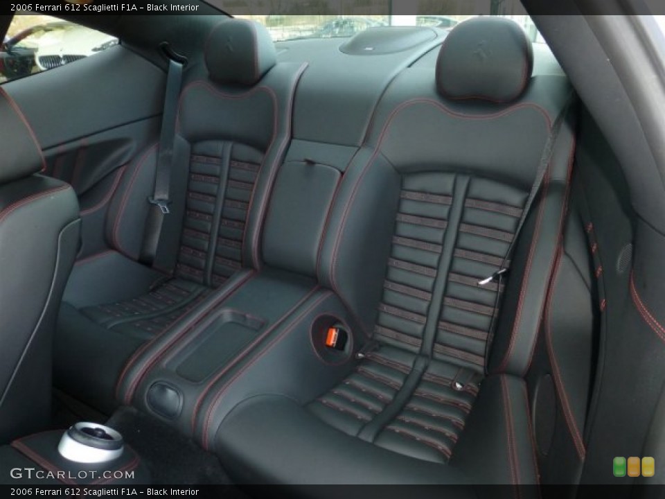 Black Interior Rear Seat for the 2006 Ferrari 612 Scaglietti F1A #77053510