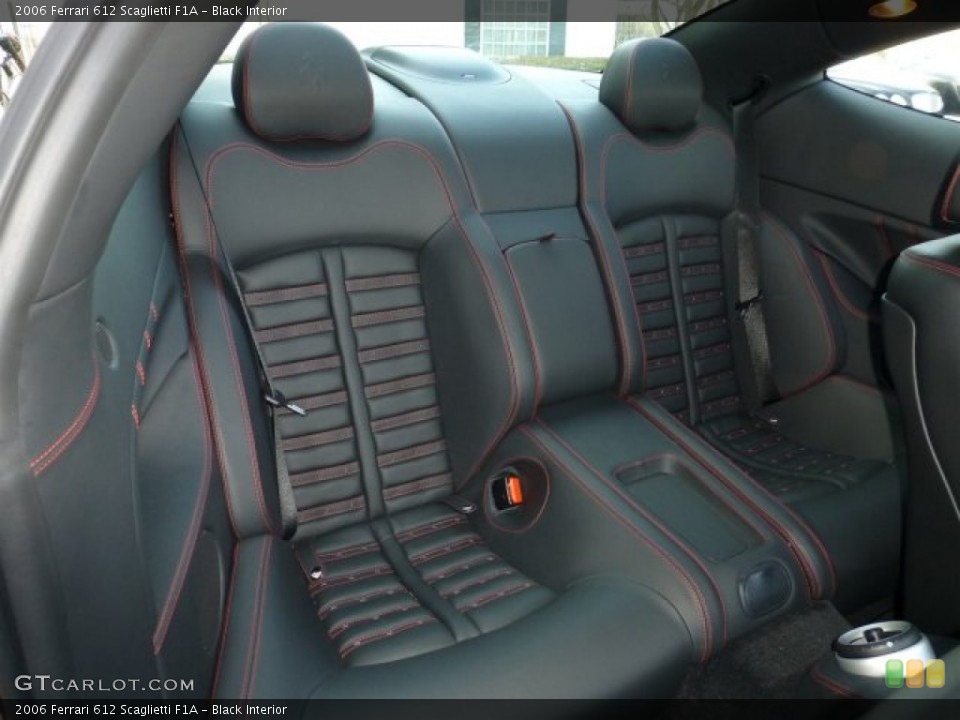 Black Interior Rear Seat for the 2006 Ferrari 612 Scaglietti F1A #77053536