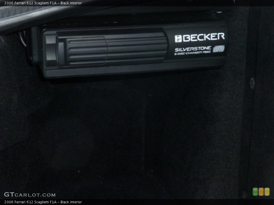 Black Interior Audio System for the 2006 Ferrari 612 Scaglietti F1A #77053603