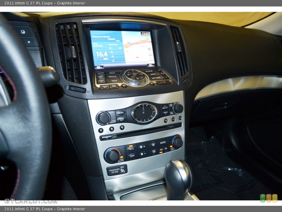Graphite Interior Controls for the 2011 Infiniti G 37 IPL Coupe #77053614