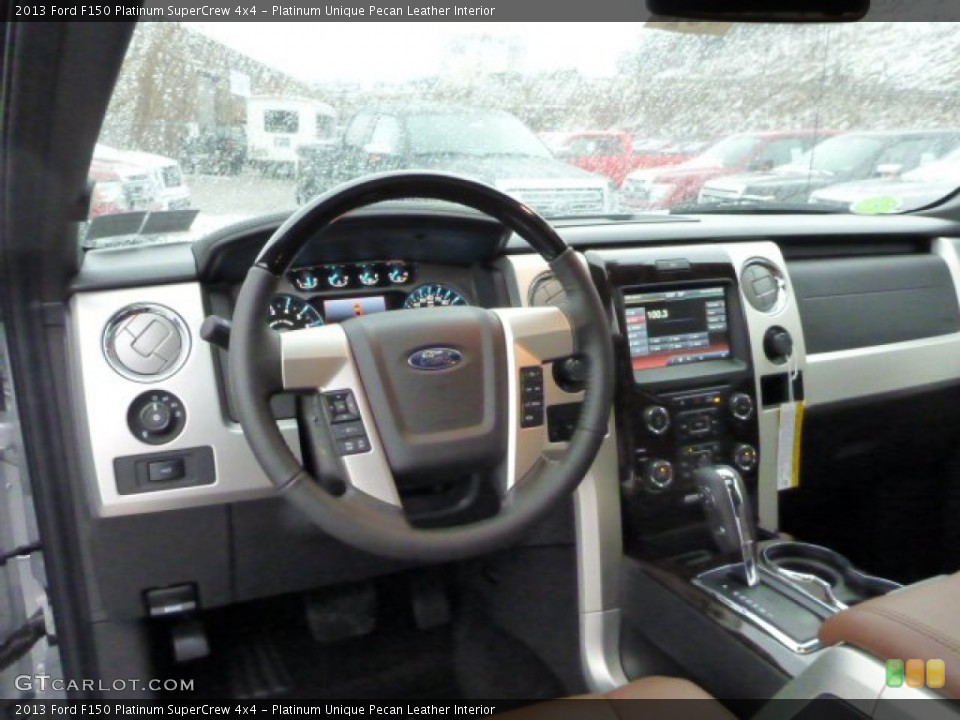 Platinum Unique Pecan Leather Interior Dashboard for the 2013 Ford F150 Platinum SuperCrew 4x4 #77054110
