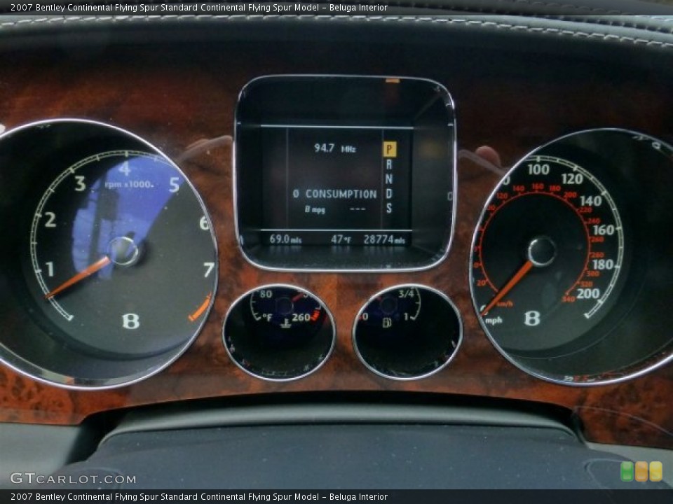 Beluga Interior Gauges for the 2007 Bentley Continental Flying Spur  #77054176