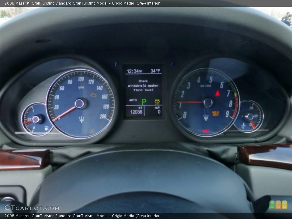 Grigio Medio (Grey) Interior Gauges for the 2008 Maserati GranTurismo  #77054765