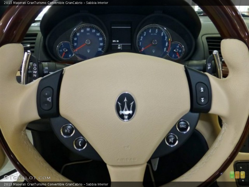 Sabbia Interior Steering Wheel for the 2013 Maserati GranTurismo Convertible GranCabrio #77055169
