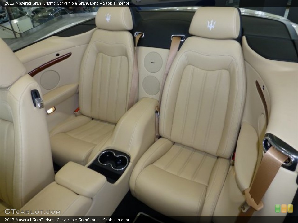 Sabbia Interior Rear Seat for the 2013 Maserati GranTurismo Convertible GranCabrio #77055256