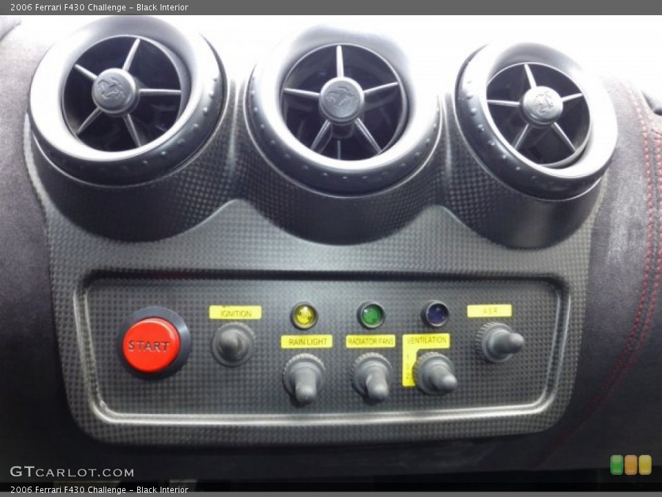 Black Interior Controls for the 2006 Ferrari F430 Challenge #77055520