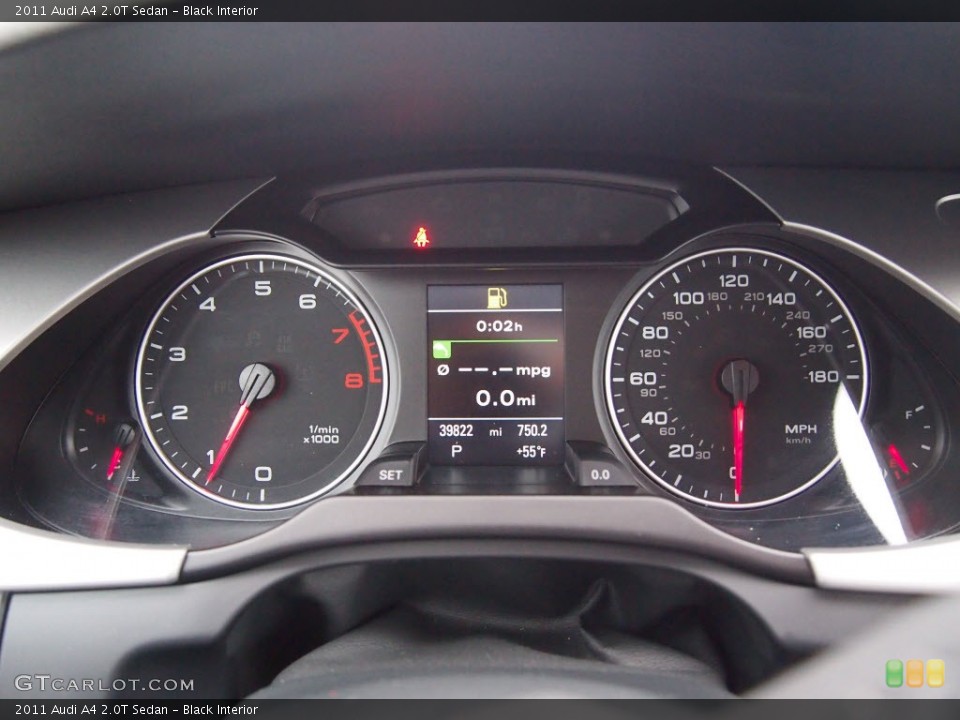 Black Interior Gauges for the 2011 Audi A4 2.0T Sedan #77057569