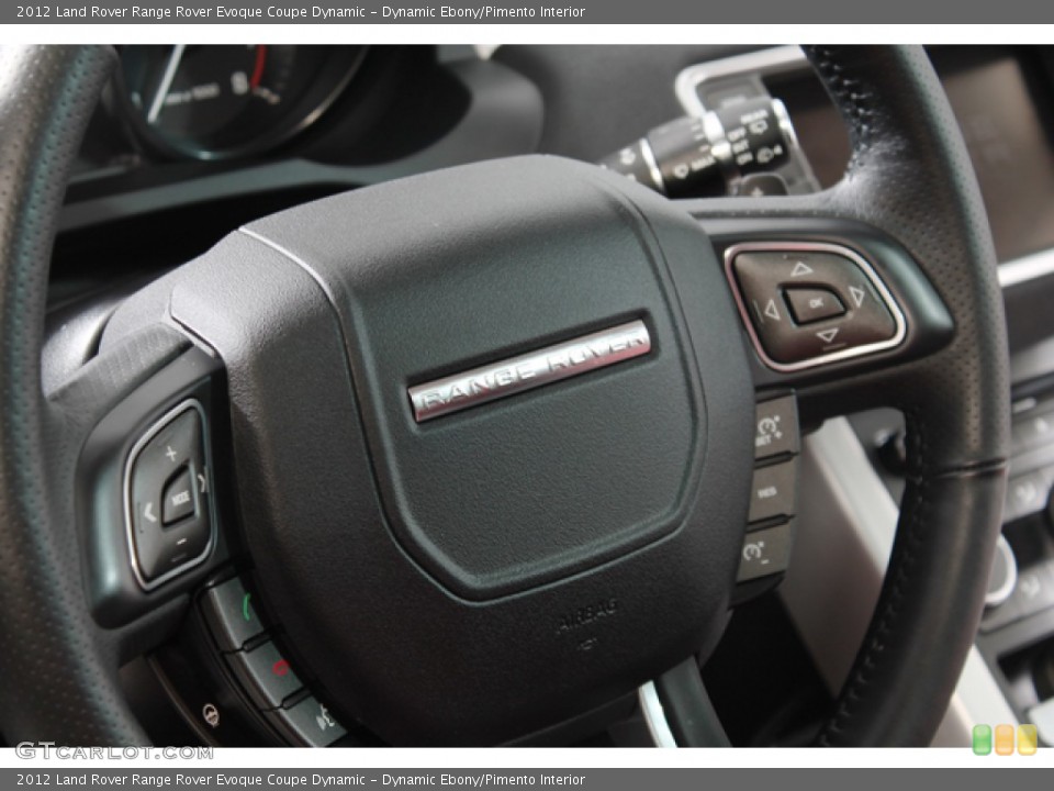 Dynamic Ebony/Pimento Interior Steering Wheel for the 2012 Land Rover Range Rover Evoque Coupe Dynamic #77059154