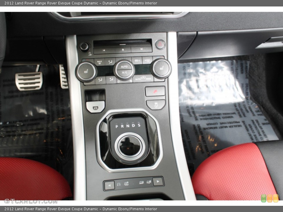 Dynamic Ebony/Pimento Interior Controls for the 2012 Land Rover Range Rover Evoque Coupe Dynamic #77059225