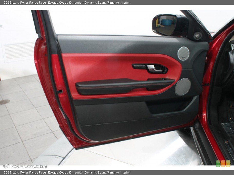 Dynamic Ebony/Pimento Interior Door Panel for the 2012 Land Rover Range Rover Evoque Coupe Dynamic #77059282