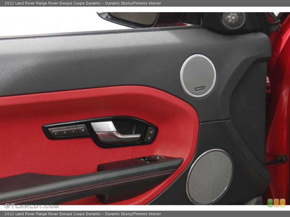 Dynamic Ebony/Pimento Interior Door Panel for the 2012 Land Rover Range Rover Evoque Coupe Dynamic #77059303