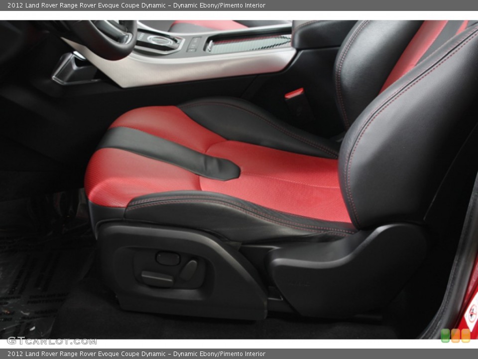 Dynamic Ebony/Pimento Interior Front Seat for the 2012 Land Rover Range Rover Evoque Coupe Dynamic #77059356