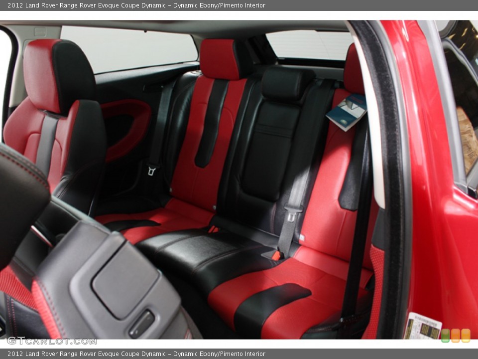 Dynamic Ebony/Pimento Interior Rear Seat for the 2012 Land Rover Range Rover Evoque Coupe Dynamic #77059384