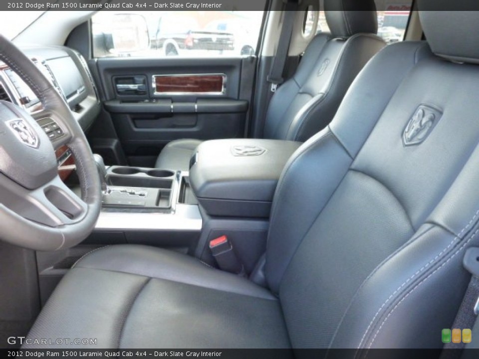 Dark Slate Gray Interior Photo for the 2012 Dodge Ram 1500 Laramie Quad Cab 4x4 #77059984