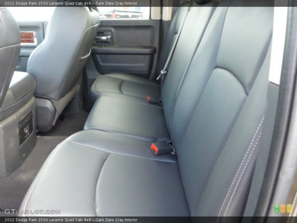 Dark Slate Gray Interior Rear Seat for the 2012 Dodge Ram 1500 Laramie Quad Cab 4x4 #77060001