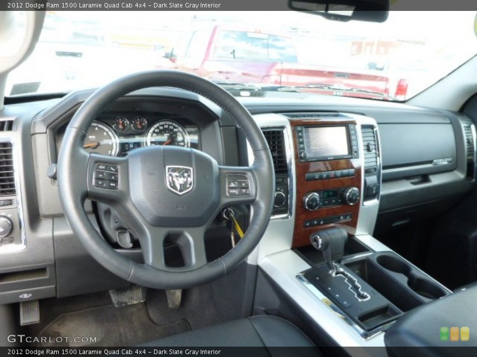 Dark Slate Gray Interior Dashboard for the 2012 Dodge Ram 1500 Laramie Quad Cab 4x4 #77060008