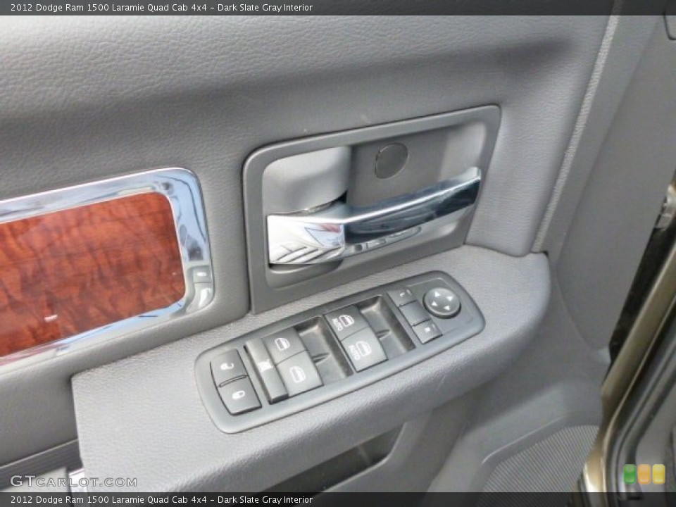 Dark Slate Gray Interior Controls for the 2012 Dodge Ram 1500 Laramie Quad Cab 4x4 #77060029