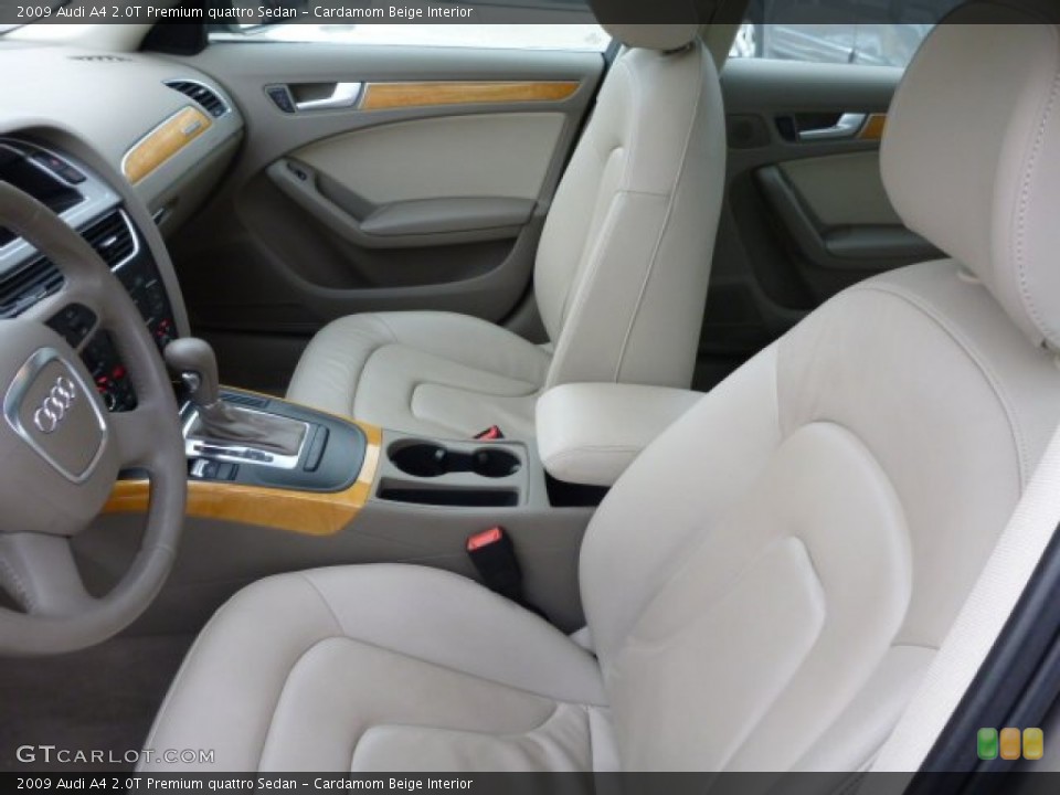 Cardamom Beige Interior Photo for the 2009 Audi A4 2.0T Premium quattro Sedan #77062159