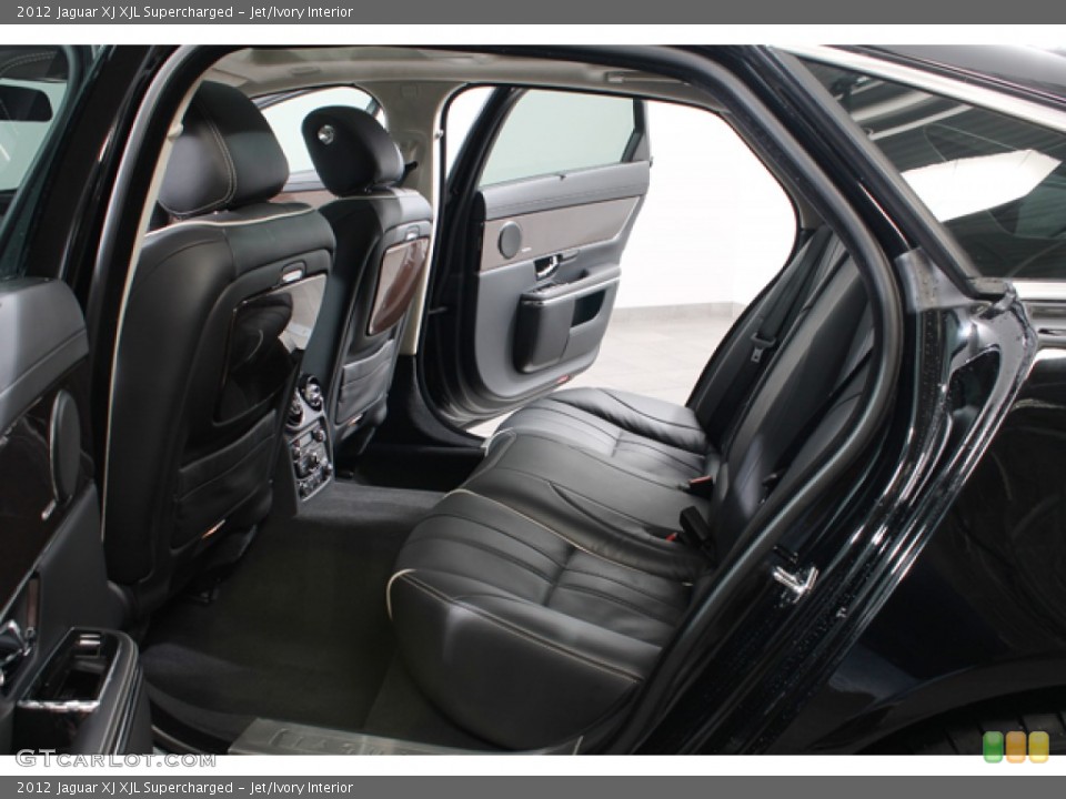 Jet/Ivory Interior Rear Seat for the 2012 Jaguar XJ XJL Supercharged #77063674