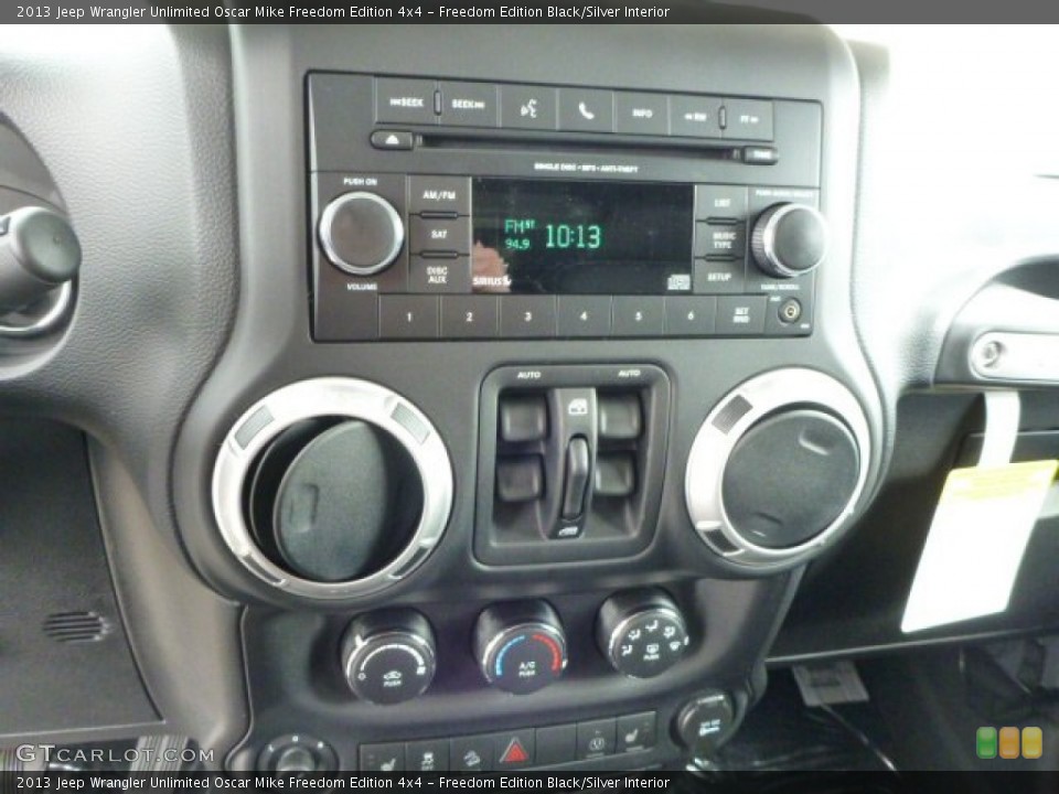 Freedom Edition Black/Silver Interior Controls for the 2013 Jeep Wrangler Unlimited Oscar Mike Freedom Edition 4x4 #77064142