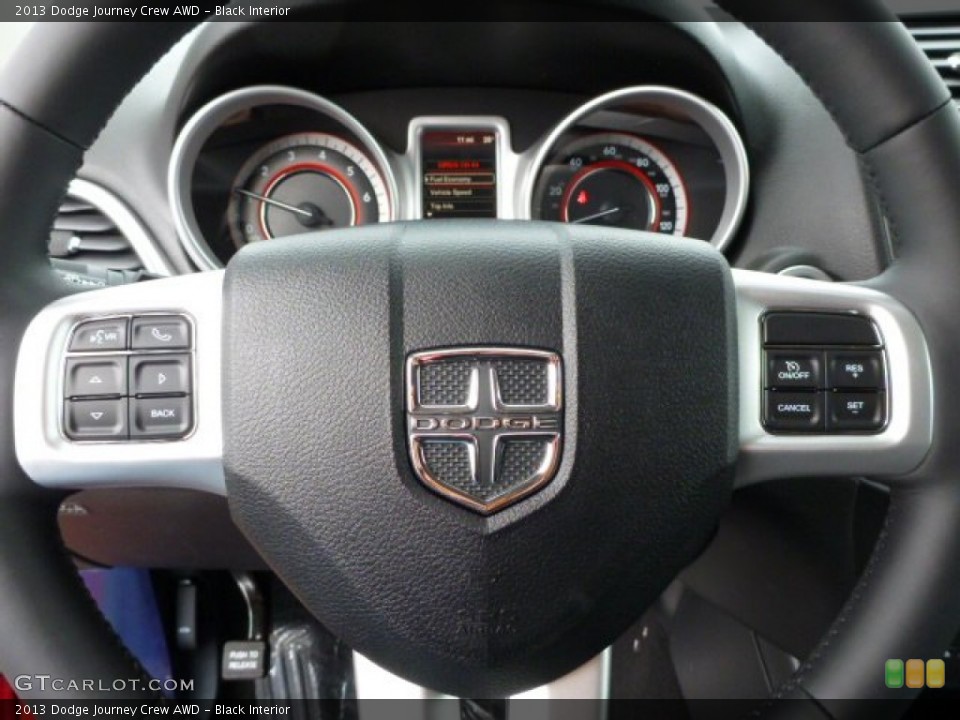 Black Interior Steering Wheel for the 2013 Dodge Journey Crew AWD #77065228