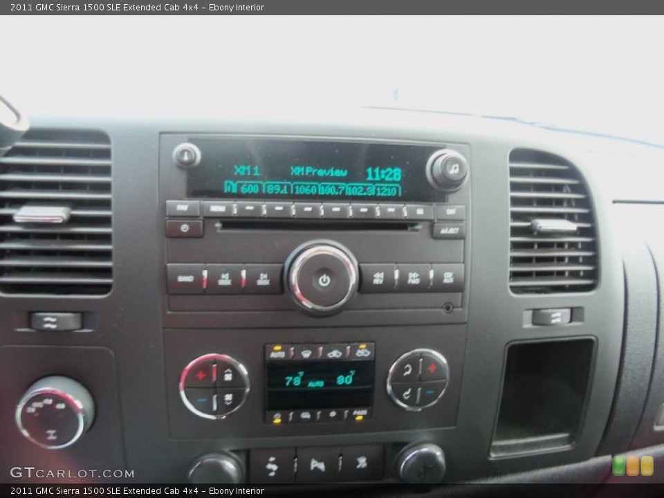 Ebony Interior Controls for the 2011 GMC Sierra 1500 SLE Extended Cab 4x4 #77065272