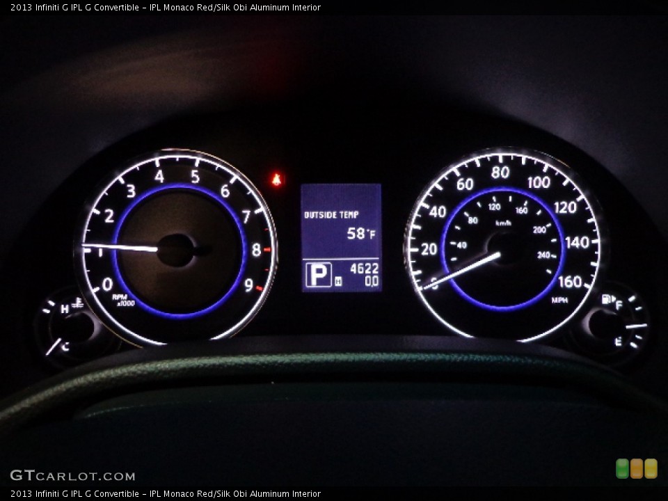 IPL Monaco Red/Silk Obi Aluminum Interior Gauges for the 2013 Infiniti G IPL G Convertible #77067145