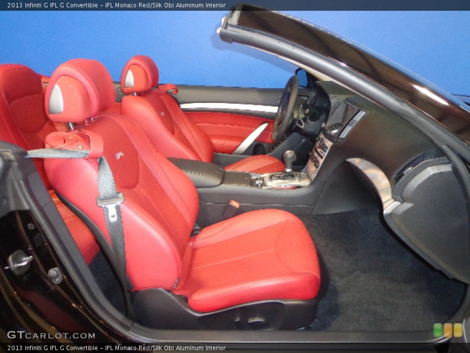 IPL Monaco Red/Silk Obi Aluminum Interior Front Seat for the 2013 Infiniti G IPL G Convertible #77067334