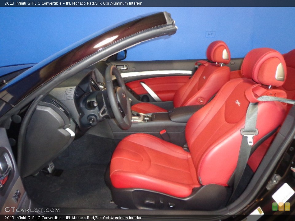 IPL Monaco Red/Silk Obi Aluminum Interior Photo for the 2013 Infiniti G IPL G Convertible #77067400