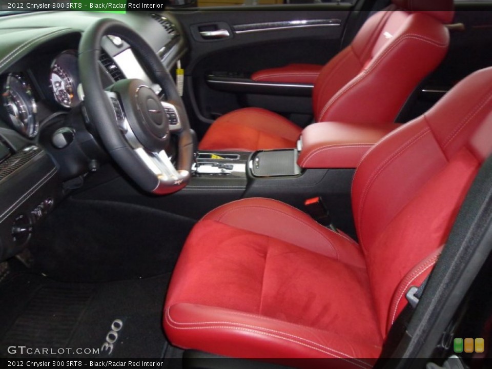 Black/Radar Red Interior Front Seat for the 2012 Chrysler 300 SRT8 #77068339