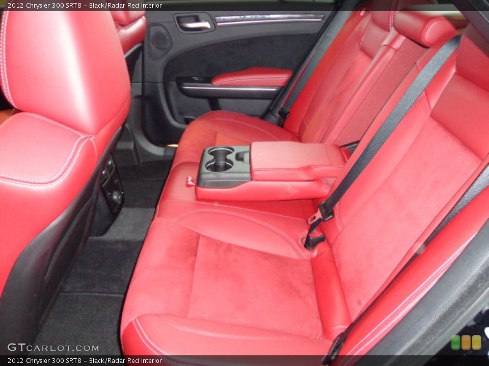 Black/Radar Red Interior Rear Seat for the 2012 Chrysler 300 SRT8 #77068348