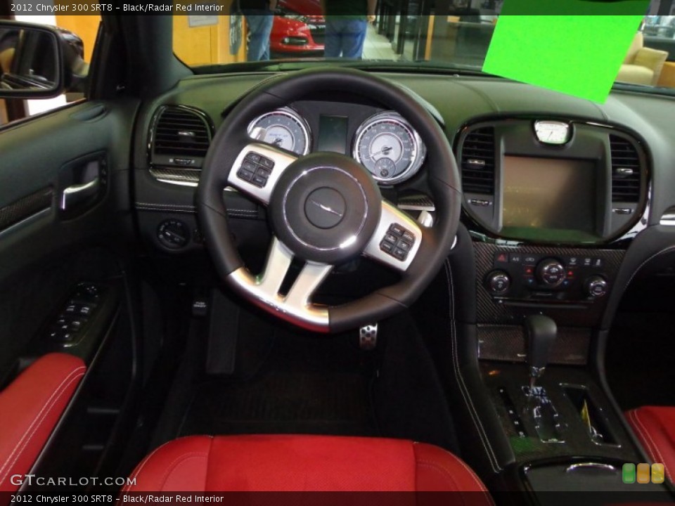 Black/Radar Red Interior Dashboard for the 2012 Chrysler 300 SRT8 #77068357