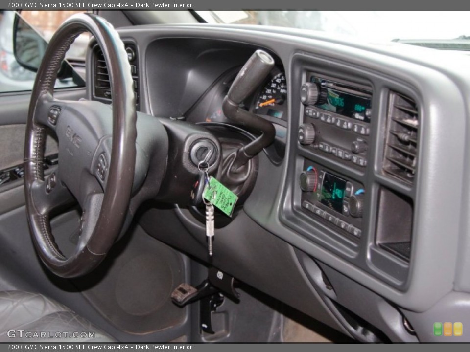 Dark Pewter Interior Controls for the 2003 GMC Sierra 1500 SLT Crew Cab 4x4 #77069739