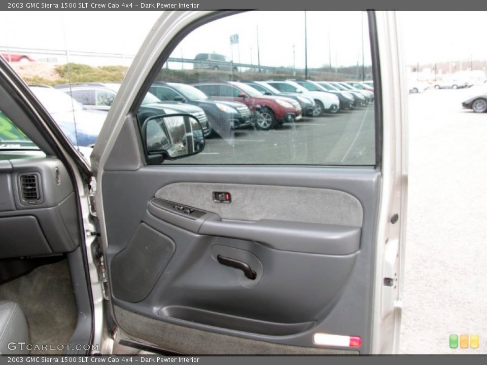 Dark Pewter Interior Door Panel for the 2003 GMC Sierra 1500 SLT Crew Cab 4x4 #77070612
