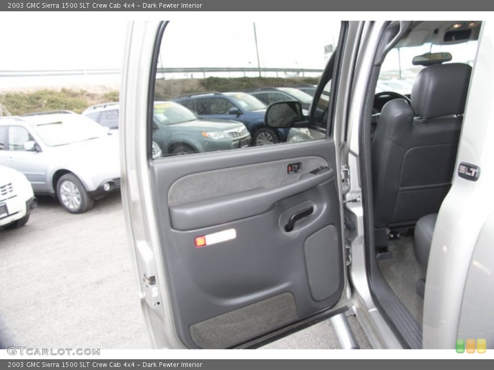 Dark Pewter Interior Door Panel for the 2003 GMC Sierra 1500 SLT Crew Cab 4x4 #77070654