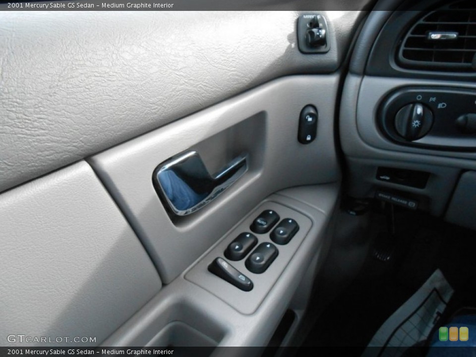 Medium Graphite Interior Controls for the 2001 Mercury Sable GS Sedan #77072058