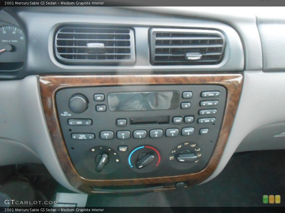 Medium Graphite Interior Controls for the 2001 Mercury Sable GS Sedan #77072091